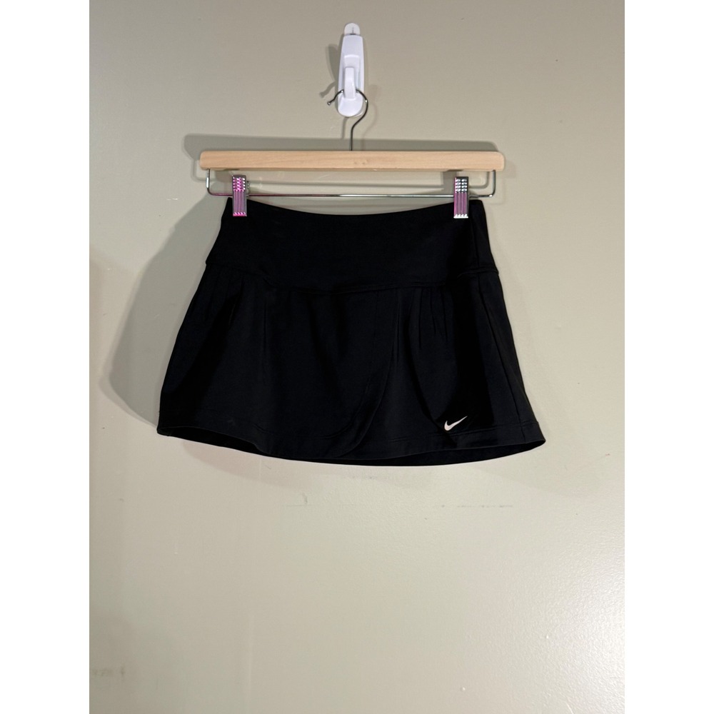 Nike Dri-FIT Black Tennis Skort XS Pleated Athletic Skirt 447105-010